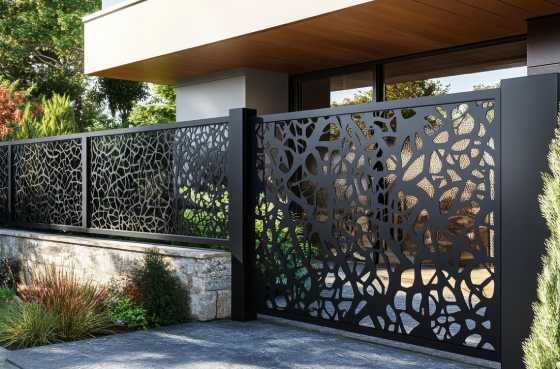 Custom-Fabricated Iron Fence